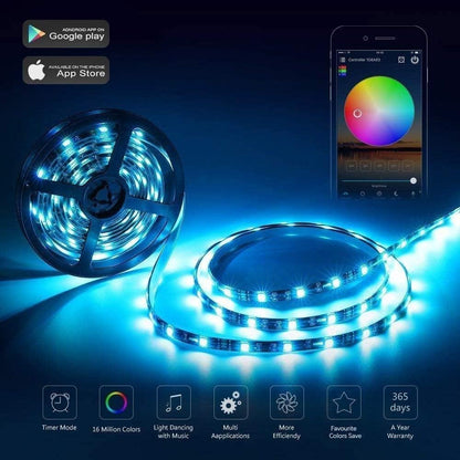 WiFi App Controlled RGBIC LED Strip Lights